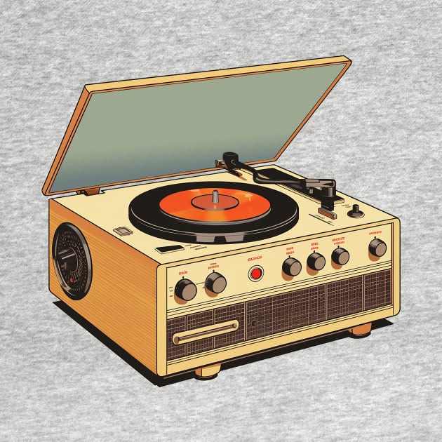 vintage Record Player by DavidLoblaw